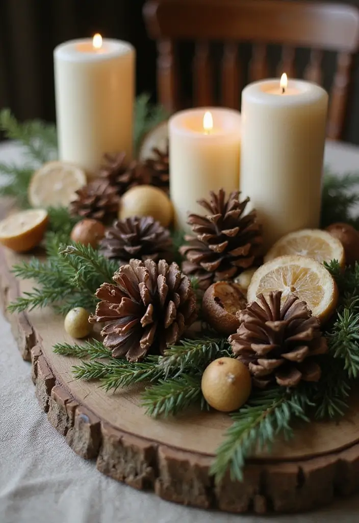 30 DIY Christmas Decorations for Home Decor Full of Holiday Spirit - 6. Festive Table Centerpiece