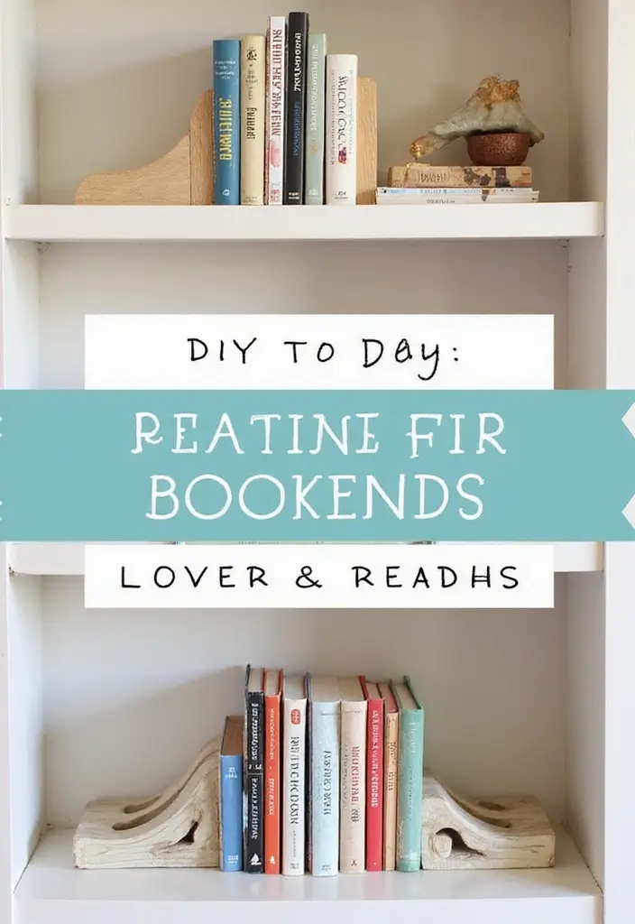 30 DIY Easy Room Decor Simple Craft Ideas for Beginners - 27. DIY Bookends