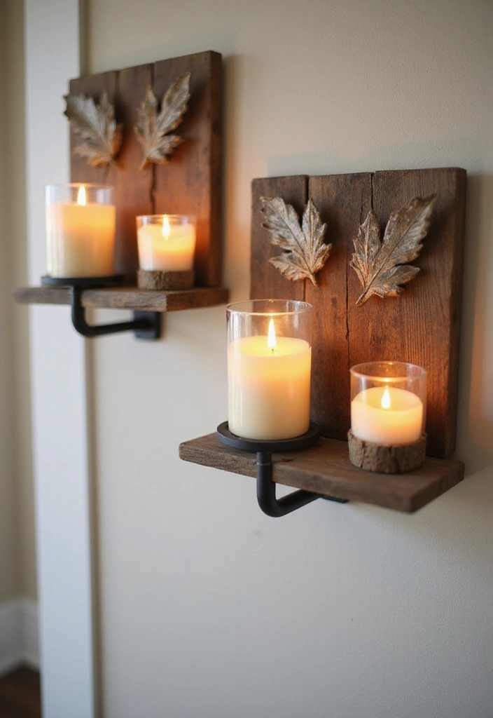 30 DIY Home Decor Easy Bedroom Craft Ideas for a Cozy Vibe - 18. Simple DIY Wall Sconces