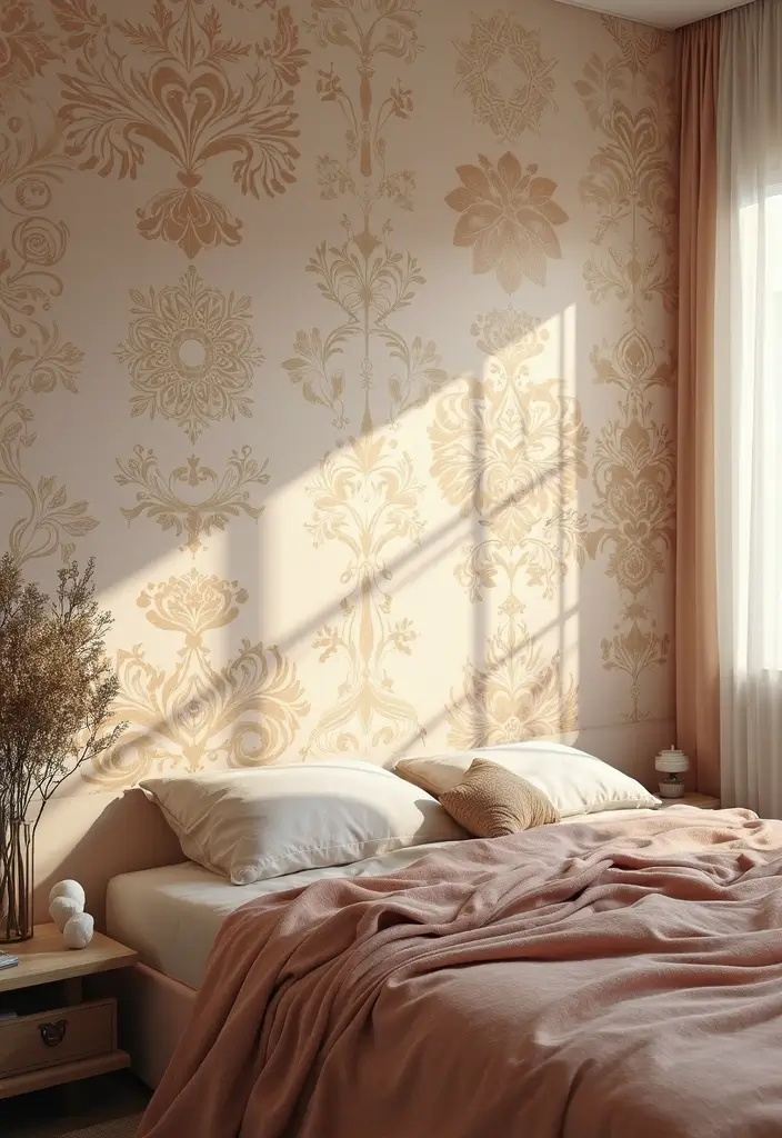 30 DIY Home Decor Easy Bedroom Craft Ideas for a Cozy Vibe - 30. Eco-Friendly Wall Stencils