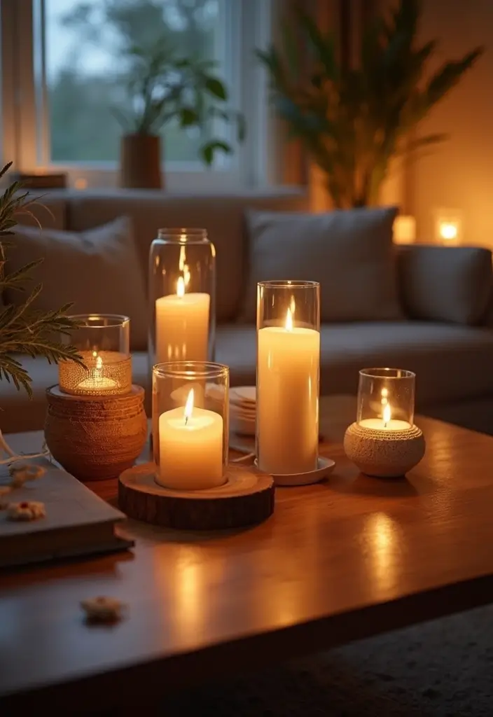 30 DIY Living Room Decor on a Budget That Looks High-End - 9. DIY Candle Holders