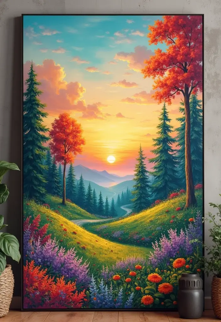 30 DIY Painting Canvas Easy Wall Decor That Looks Professional - 5. Nature's Wonders