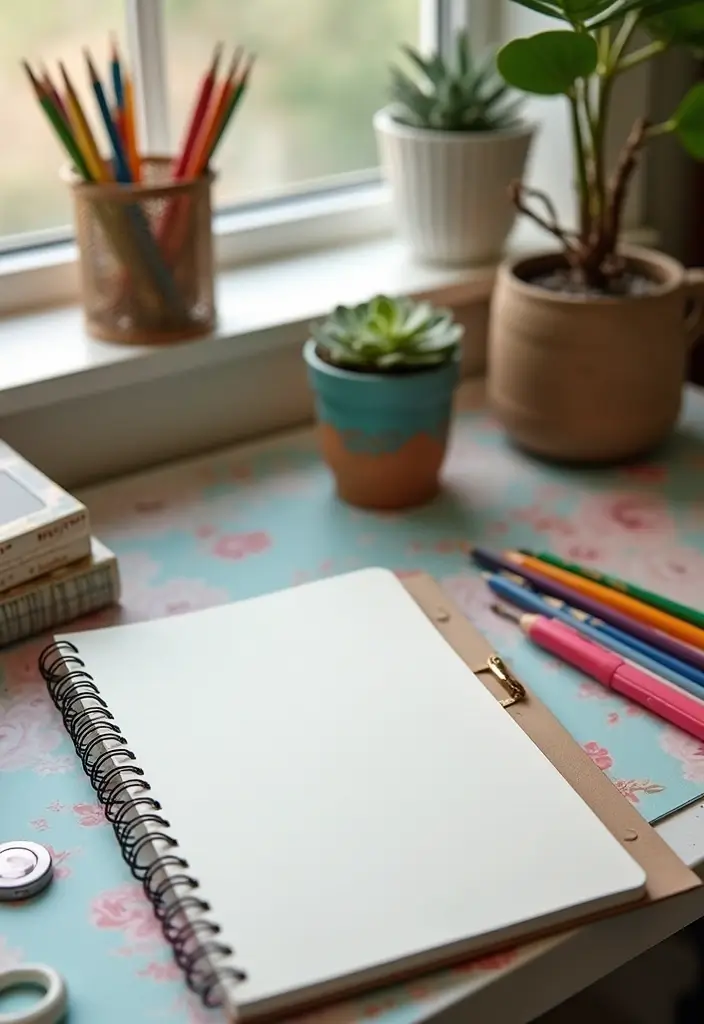 30 DIY Study Table Decor Ideas Craft Rooms That Spark Creativity - 30. DIY Personal Reflection Journal