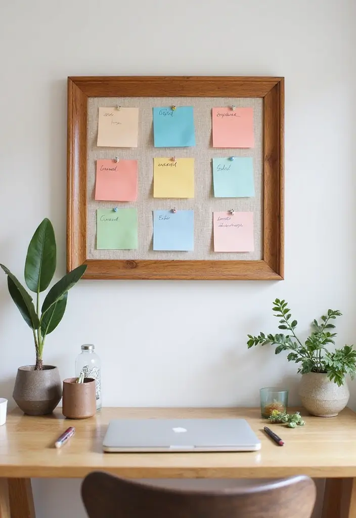 30 DIY Study Table Decor Ideas Craft Rooms That Spark Creativity - 6. DIY Fabric Memo Board