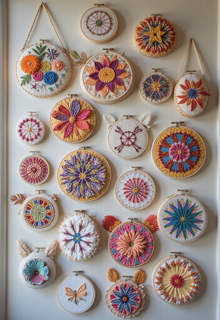 30 Easy DIY Home Decor Cheap Homemade Wall Art Craft Ideas That Inspire - 10. DIY Embroidery Hoop Art