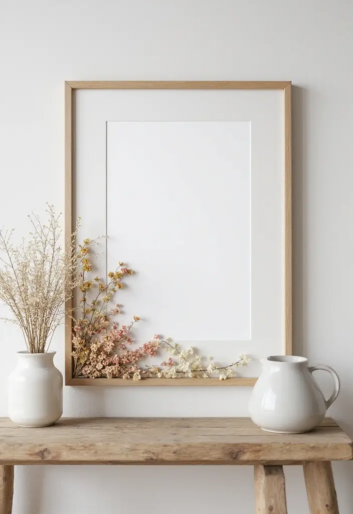 30 Easy DIY Home Decor Cheap Homemade Wall Art Craft Ideas That Inspire - 14. Framed Dried Flowers