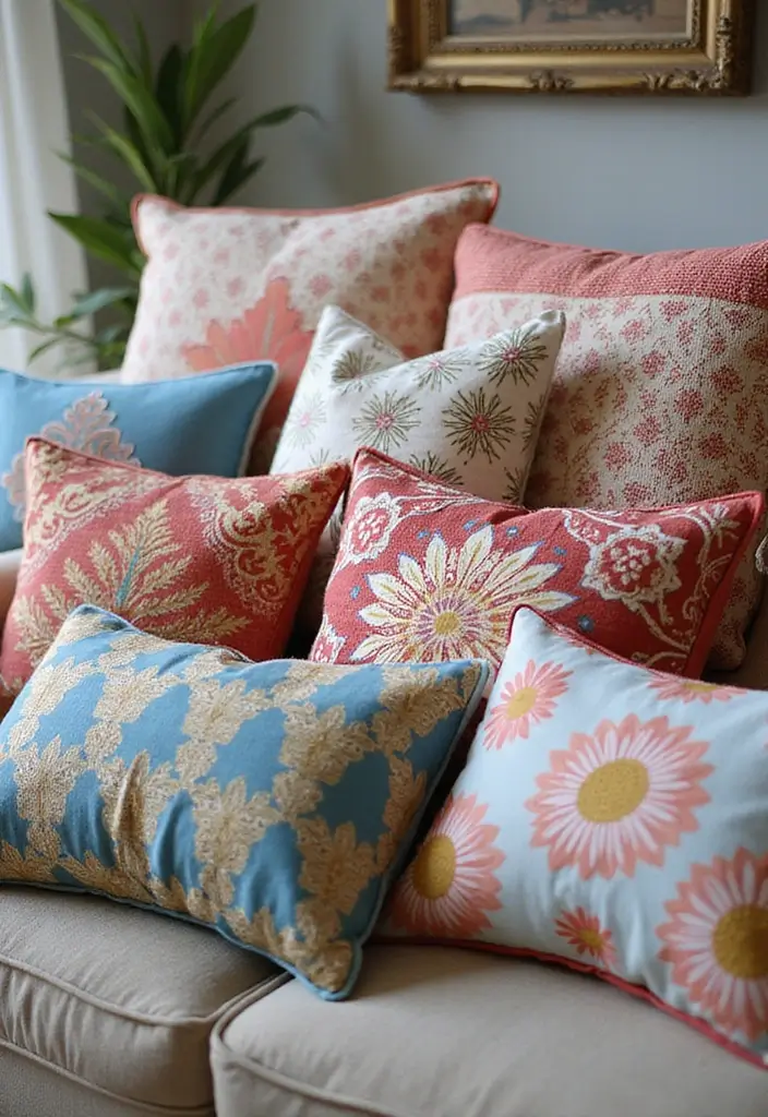 30 Easy DIY Home Decor Cheap Homemade Wall Art Craft Ideas That Inspire - 24. Decorative Pillow Art