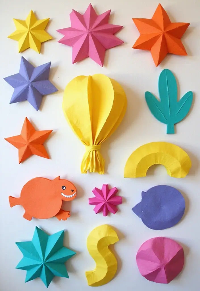 30 Easy DIY Home Decor Cheap Homemade Wall Art Craft Ideas That Inspire - 30. Colorful Paper Mache Art