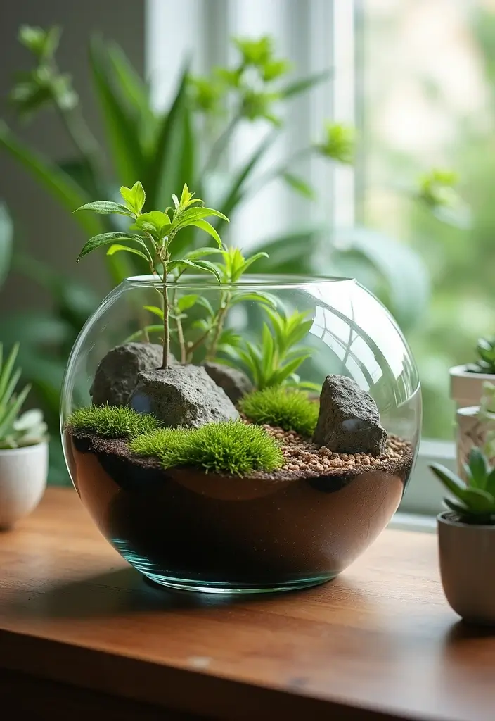 30 Easy DIY Room Decor for Teens That Feel Aesthetic and Cool - 18. DIY Terrarium