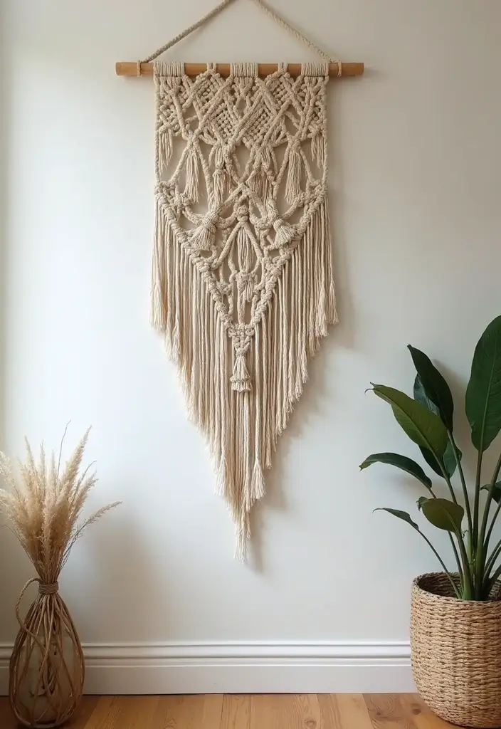 30 Easy DIY Room Decor for Teens That Feel Aesthetic and Cool - 20. Macrame Wall Hanging