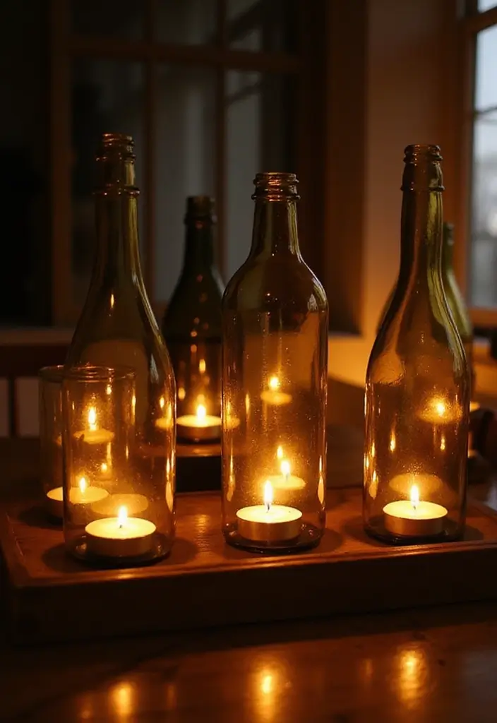 30 Easy DIY Room Decor for Teens That Feel Aesthetic and Cool - 21. DIY Glass Bottle Candle Holders