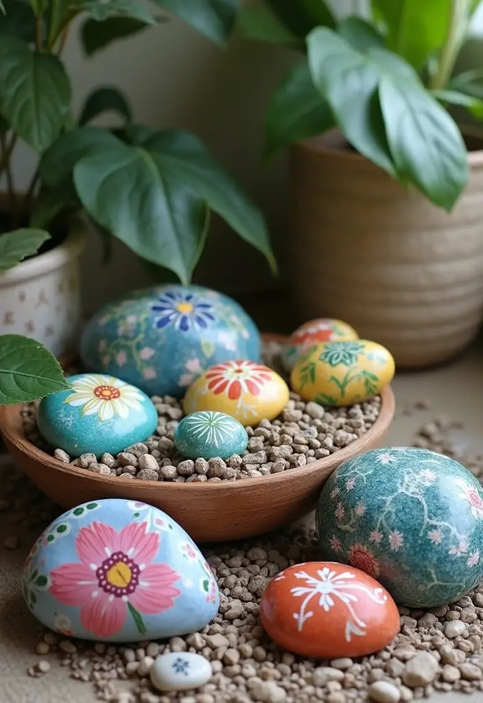 30 Easy DIY Room Decor for Teens That Feel Aesthetic and Cool - 22. Decorative Rock Garden