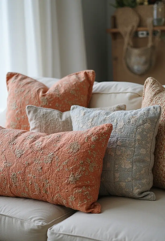 30 Easy DIY Room Decor for Teens That Feel Aesthetic and Cool - 28. Quilted Cushions from Recycled Fabrics