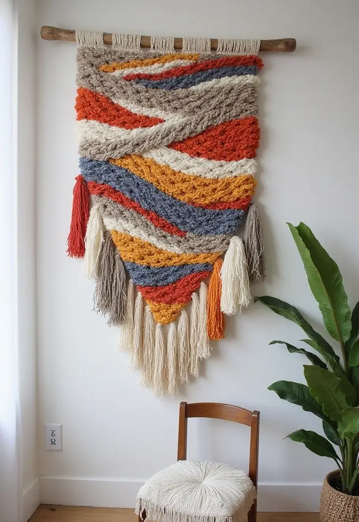 30 Easy DIY Room Decor for Teens That Feel Aesthetic and Cool - 8. Woven Wall Tapestry
