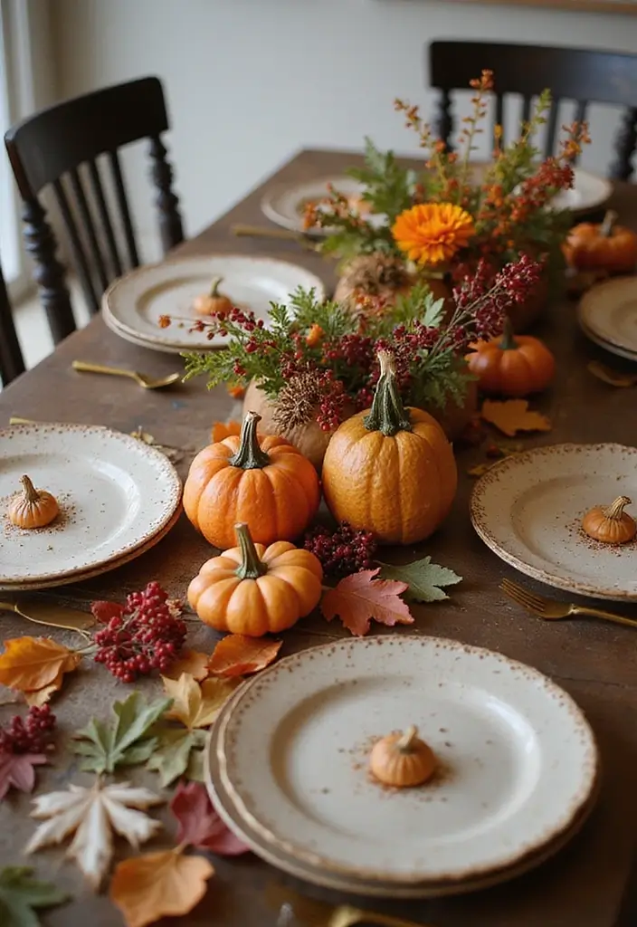 30 Fall Decor Ideas for the Home DIY Projects That Feel Cozy - 15. Berry and Leaf Table Runner