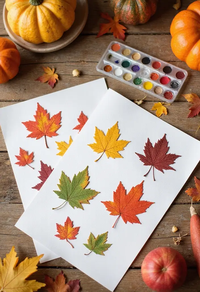 30 Fall Decor Ideas for the Home DIY Projects That Feel Cozy - 19. Leaf Rubbing Art