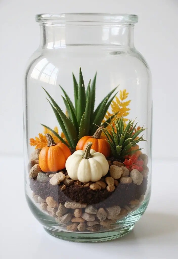 30 Fall Decor Ideas for the Home DIY Projects That Feel Cozy - 9. Fall-Themed Terrarium