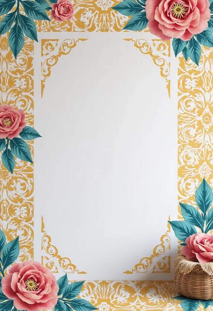 30 Room Decor Bedroom DIY Wall Art Ideas That Transform Your Space - 25. Stenciled Wall Designs