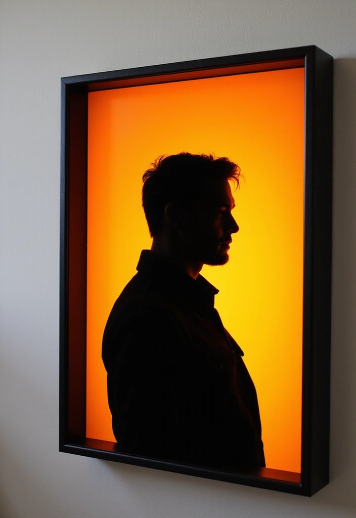 30 Room Decor Bedroom DIY Wall Art Ideas That Transform Your Space - 27. Silhouette Art