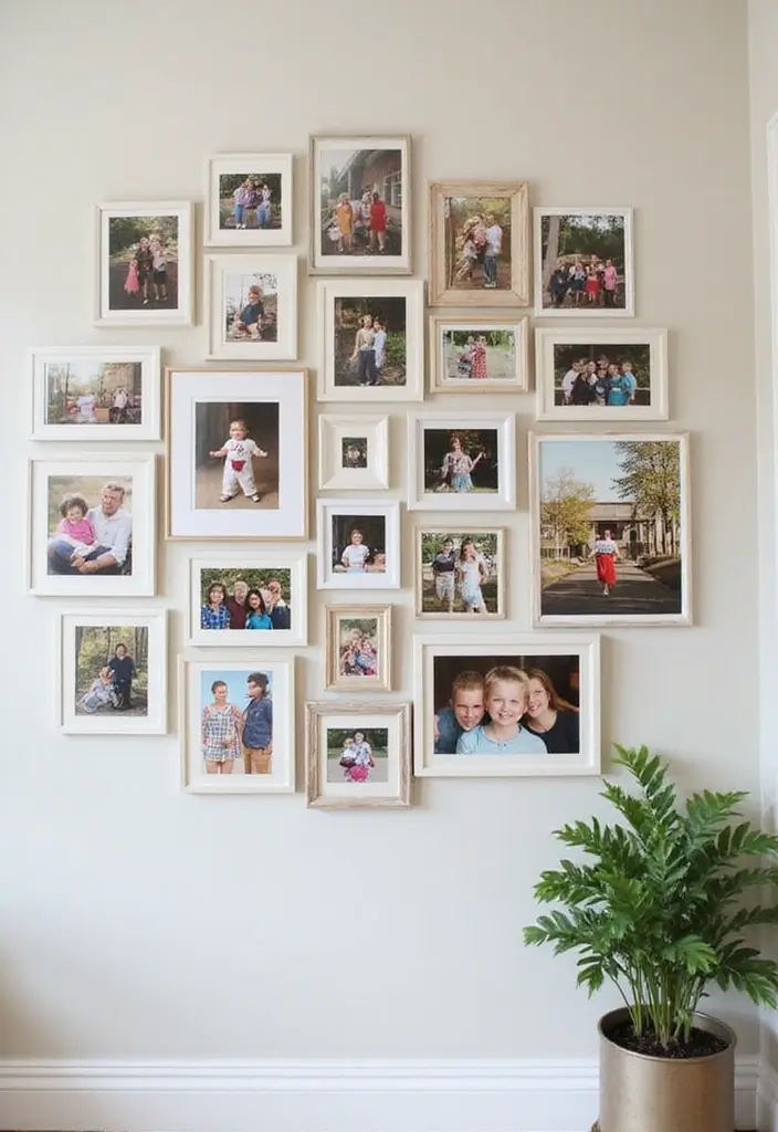 30 Room Decor Bedroom DIY Wall Art Ideas That Transform Your Space - 3. Photo Collage Wall