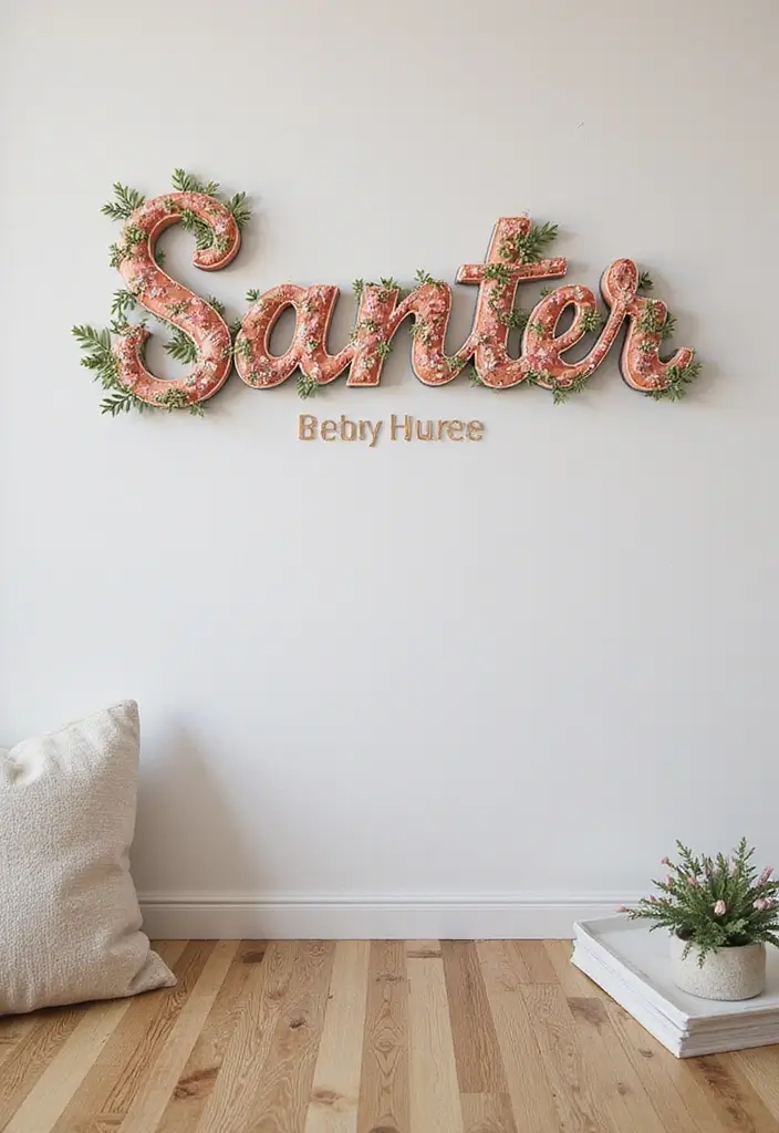 30 Room Decor Bedroom DIY Wall Art Ideas That Transform Your Space - 30. Personalized Name Art