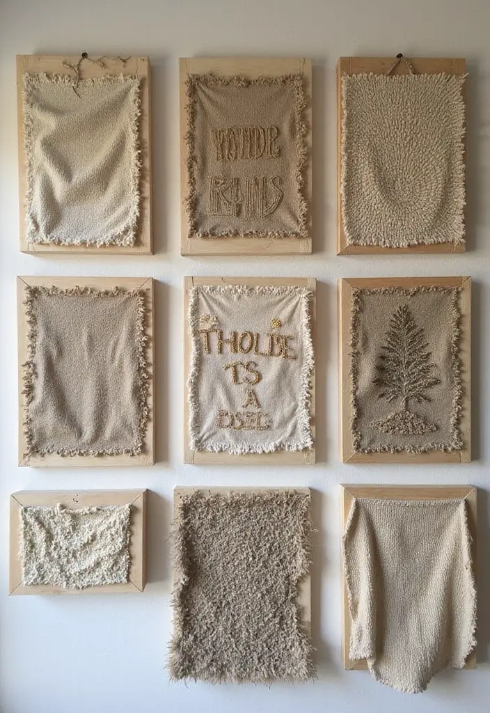 30 Room Decor Bedroom DIY Wall Art Ideas That Transform Your Space - 4. Fabric Wall Art