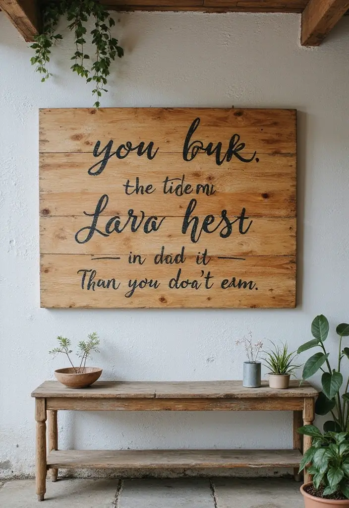 30 Room Decor DIY Aesthetic Room Decor DIY Looks for Every Mood - 11. Hand-Painted Wooden Signs