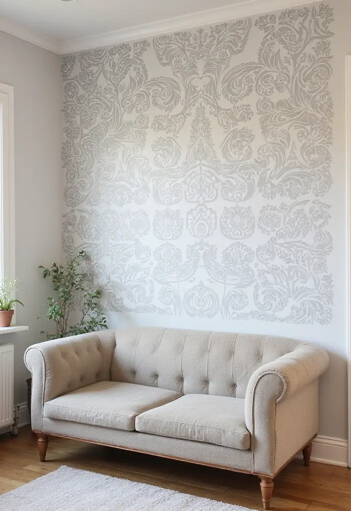 30 Room Decor DIY Aesthetic Room Decor DIY Looks for Every Mood - 24. DIY Stenciled Wall