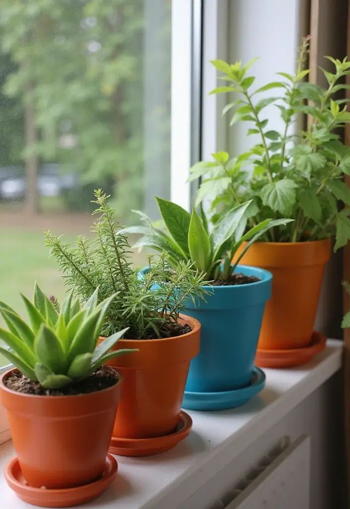 30 Room Decor DIY Aesthetic Room Decor DIY Looks for Every Mood - 6. Painted Plant Pots