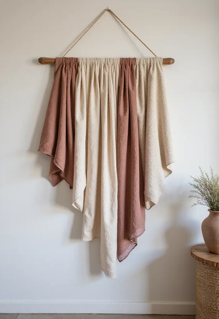 30 Room Decor Ideas DIY for Teens Crafts That Are Trendy and Fun - 11. Fabric Wall Hangings