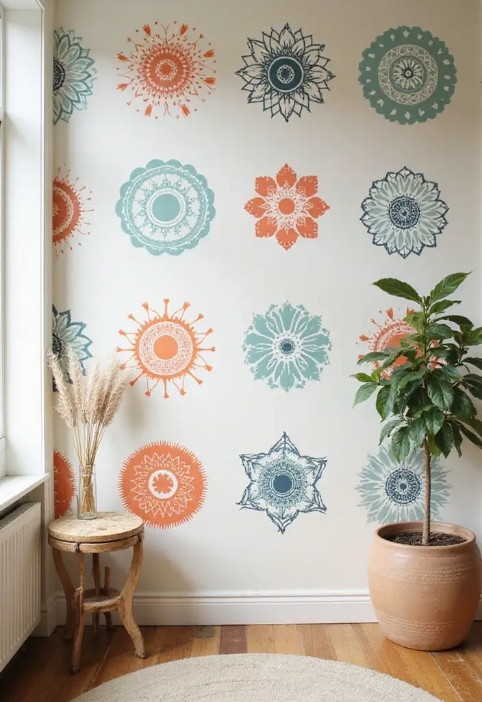 30 Room Decor Ideas DIY for Teens Crafts That Are Trendy and Fun - 15. DIY Stenciled Wall Art