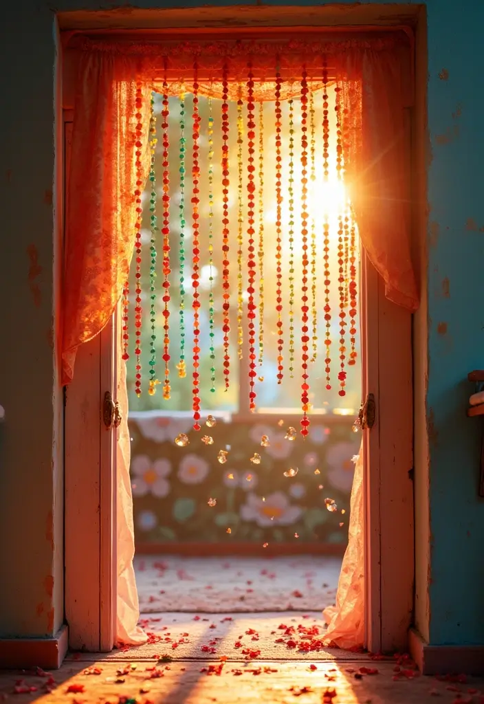 30 Room Decor Ideas DIY for Teens Crafts That Are Trendy and Fun - 24. DIY Beaded Curtains