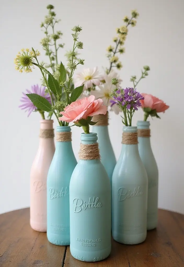 30 Room Decor Ideas DIY for Teens Crafts That Are Trendy and Fun - 5. Upcycled Bottle Vases