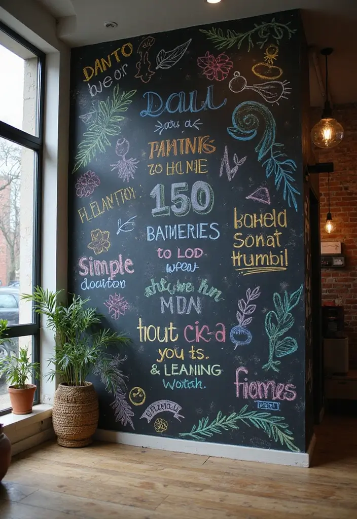 30 Room Decor Ideas DIY for Teens Crafts That Are Trendy and Fun - 9. DIY Chalkboard Wall Art