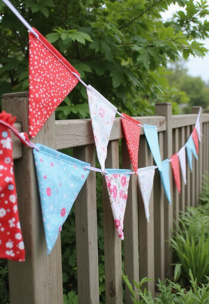 4th of July DIY Decor: A Patriotic Guide with 19 Festive Styling Inspirations - 10. Summer-Themed Bunting