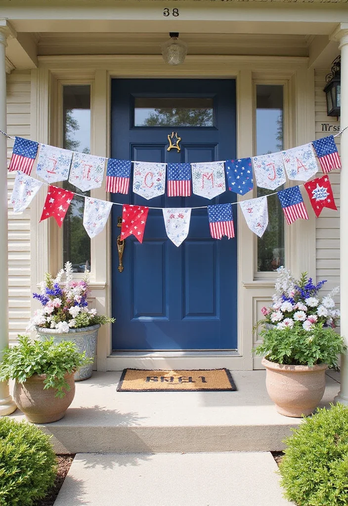 4th of July DIY Decor: A Patriotic Guide with 19 Festive Styling Inspirations - 12. Creative Independence Day Banners