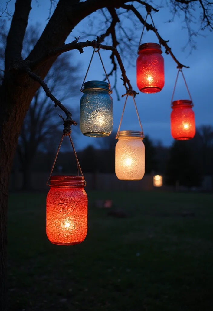 4th of July DIY Decor: A Patriotic Guide with 19 Festive Styling Inspirations - 6. DIY Lanterns for Outdoor Ambiance