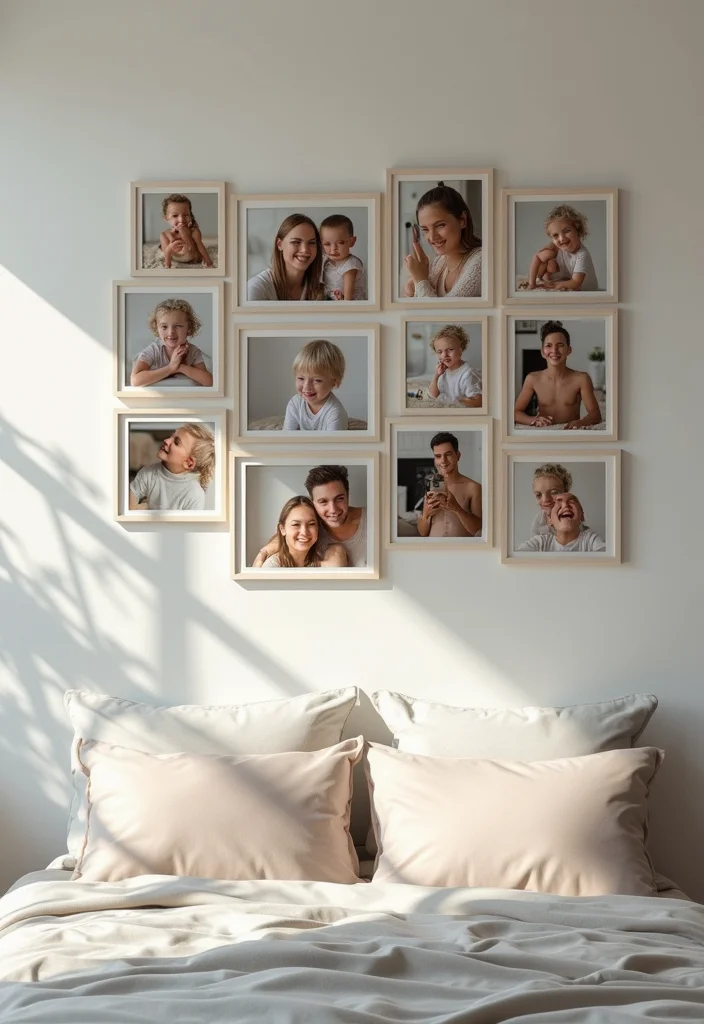Aesthetic Wall Decor Bedroom DIY: A Minimalist Guide with 18 Elegant Inspirations - 13. Personalized Photo Collage