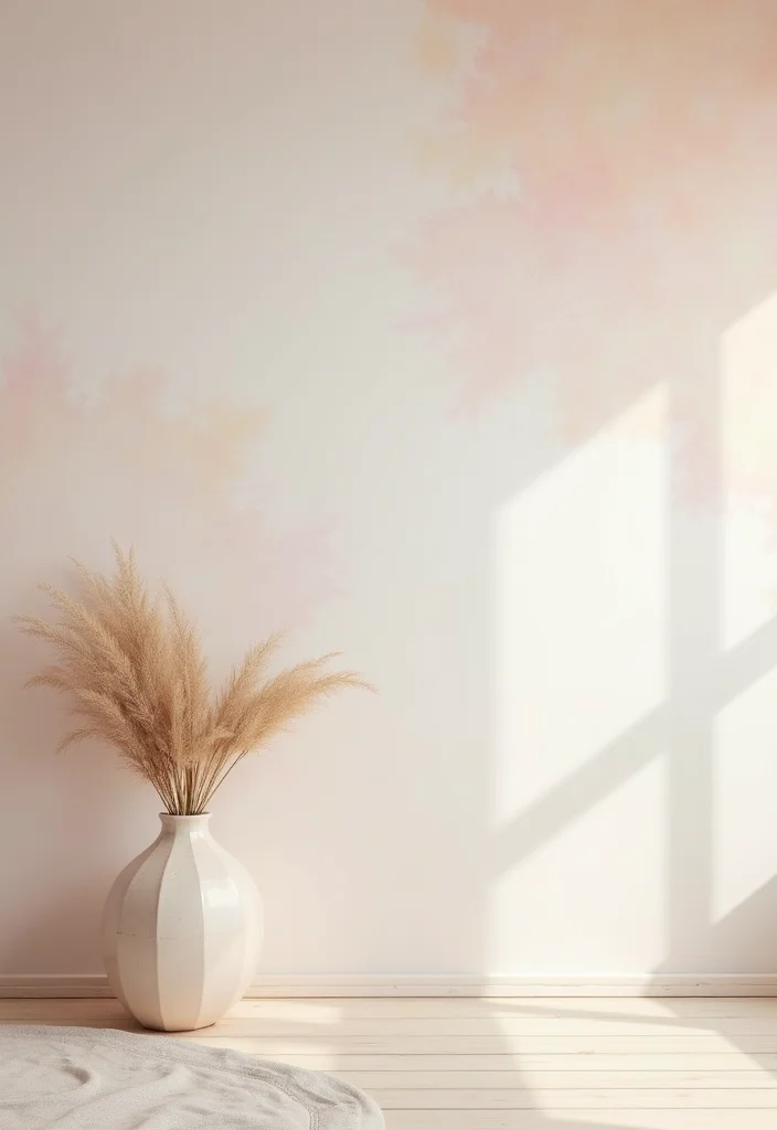 Aesthetic Wall Decor Bedroom DIY: A Minimalist Guide with 18 Elegant Inspirations - 17. Soft Color Wash