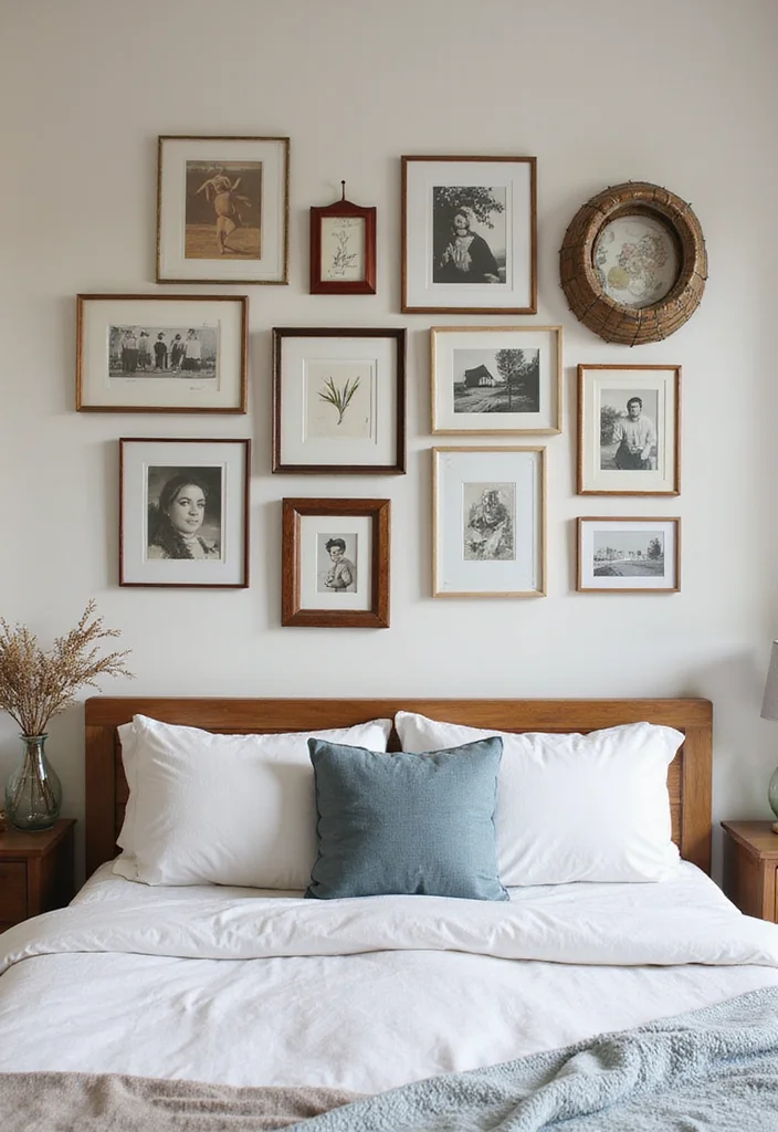 Bedroom Wall Decor Ideas DIY: A Modern Guide with 18 Chic Concepts - 3. Stylish Gallery Wall
