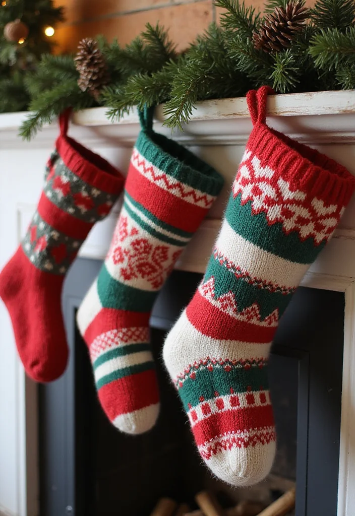 Belen Christmas Decor DIY Recycled: An Eco-Friendly Guide with 19 Festive Ideas - 2. Upcycled Sweater Stockings
