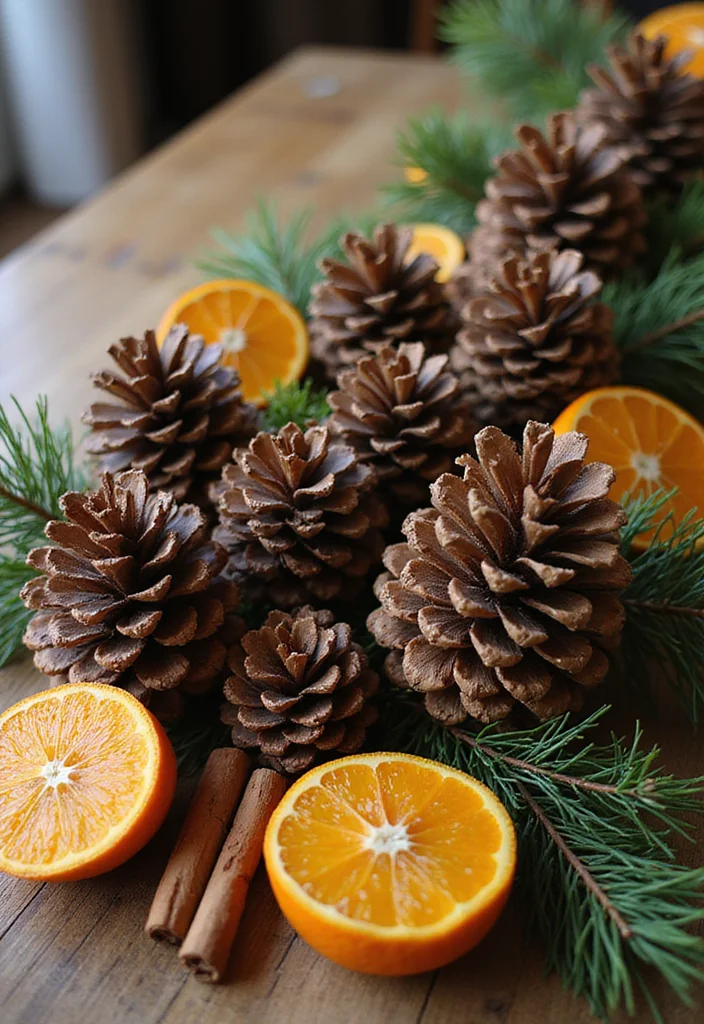 Belen Christmas Decor DIY Recycled: An Eco-Friendly Guide with 19 Festive Ideas - 4. Pinecone Centerpieces