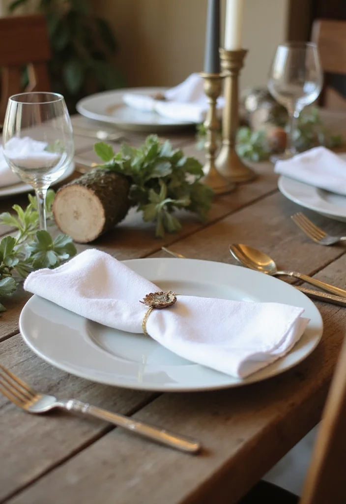 Birch Log Decor DIY Projects: A Natural Home Guide with 18 Woodland Styling Ideas - 15. Birch Log Napkin Holder