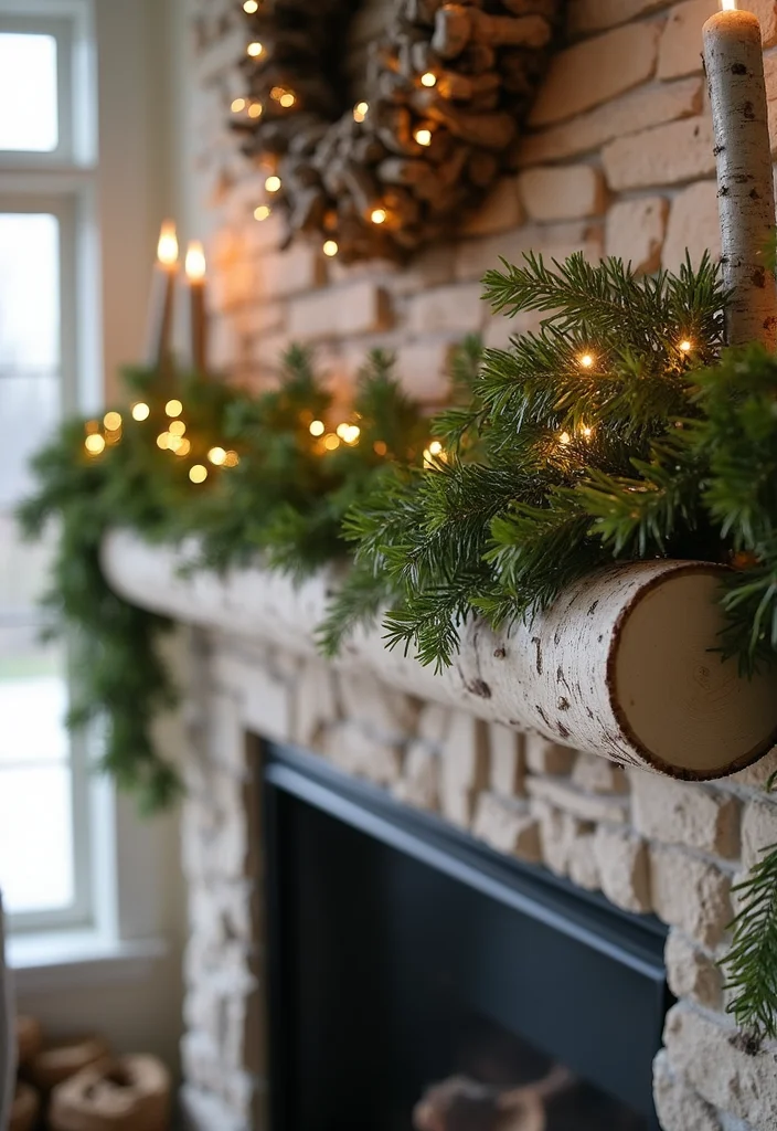 Birch Log Decor DIY Projects: A Natural Home Guide with 18 Woodland Styling Ideas - 17. Birch Log Garlands