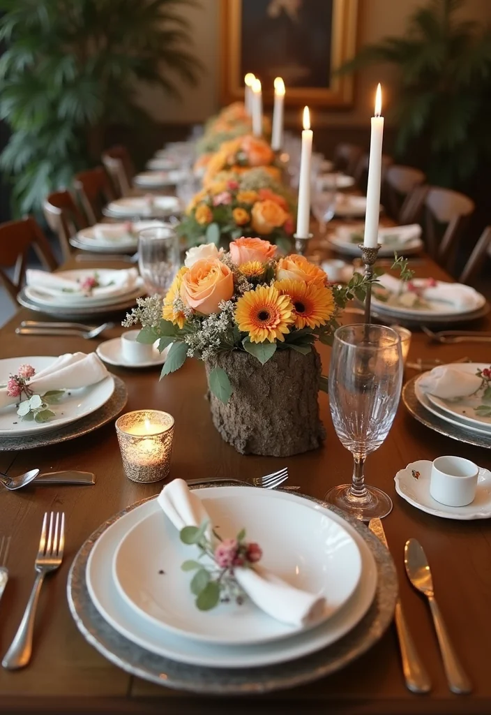 Birch Log Decor DIY Projects: A Natural Home Guide with 18 Woodland Styling Ideas - 6. Birch Log Centerpieces