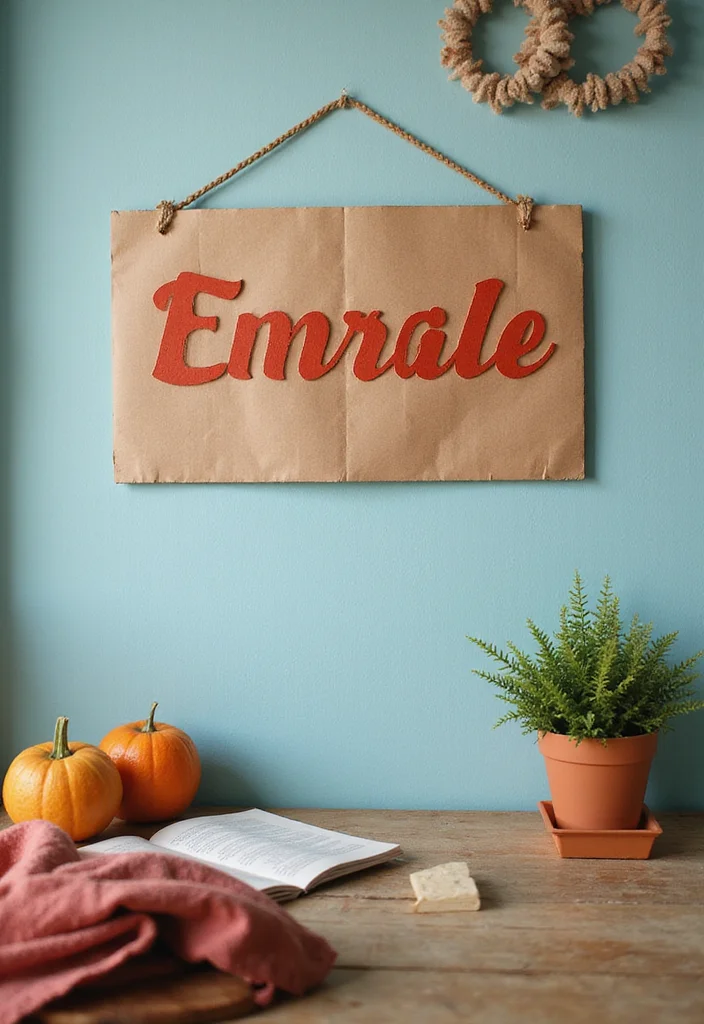 Cardboard DIY Room Decor Wall Art: A Practical Guide with 17 Creative Images - 14. Personalized Name Signs