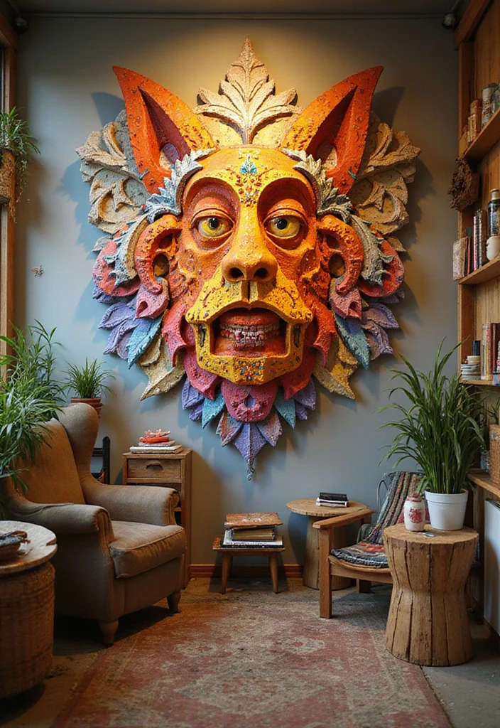 Cardboard DIY Room Decor Wall Art: A Practical Guide with 17 Creative Images - 6. Multi-layered Art