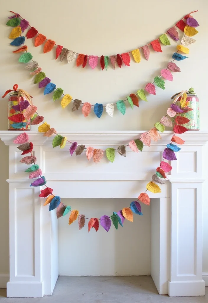 Christmas Decor Ideas DIY Crafts Easy: A Festive Guide with 18 Cozy Holiday Concepts - 12. DIY Recycled Paper Garlands
