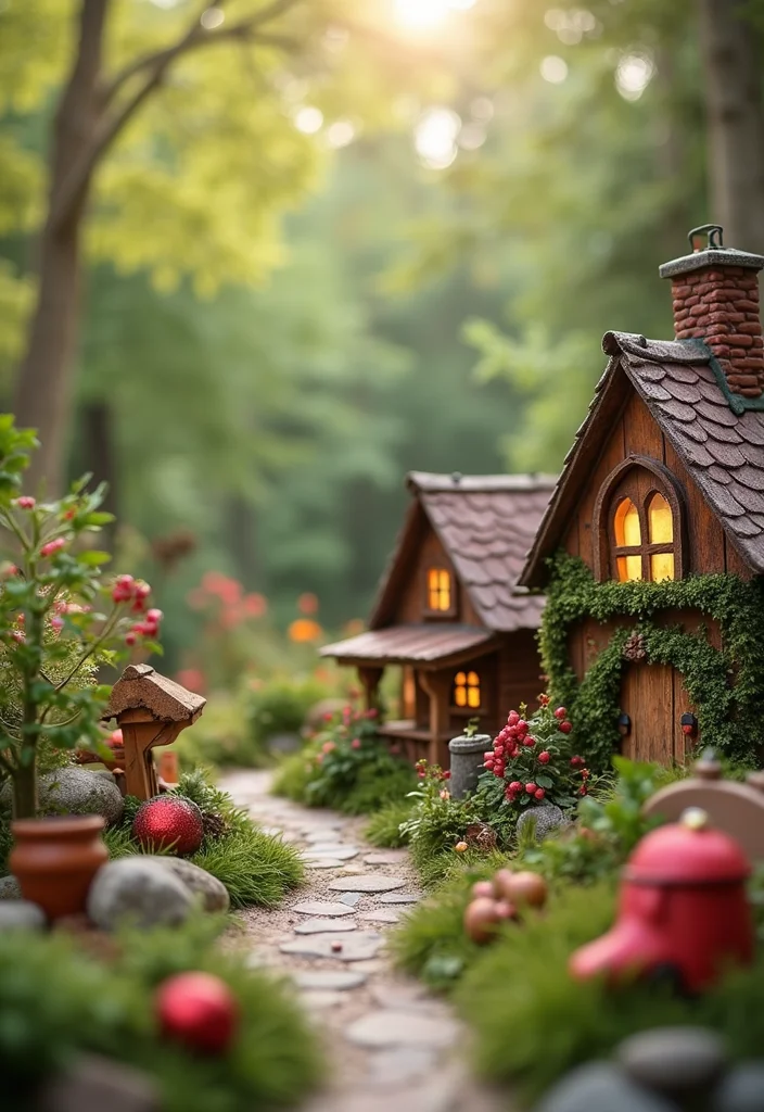 Christmas Decor Ideas DIY Outdoor: A Joyful Guide with 20 Holiday Outdoor Concepts - 16. Holiday Fairy Garden