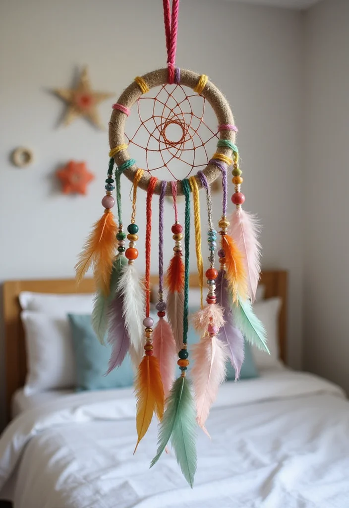 Cute DIY Room Decor Easy Crafts: A Sweet Guide with 19 Lovely Inspirations - 9. Charming DIY Dream Catchers